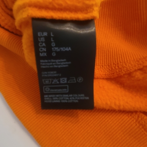 H&M Orange Hoodie Size L - Picture 4 of 7